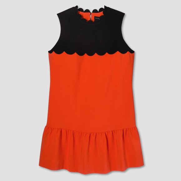 Victoria Beckham for Target Dresses & Skirts - Victoria Beckham for Target Orange Drop Waist Scallop Trim Dress Size 2XL